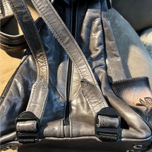 Leather backpack/ sling bag